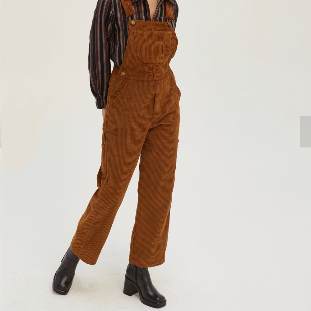 Lykke Wullf Sierra Overalls Corduroy Brown Small